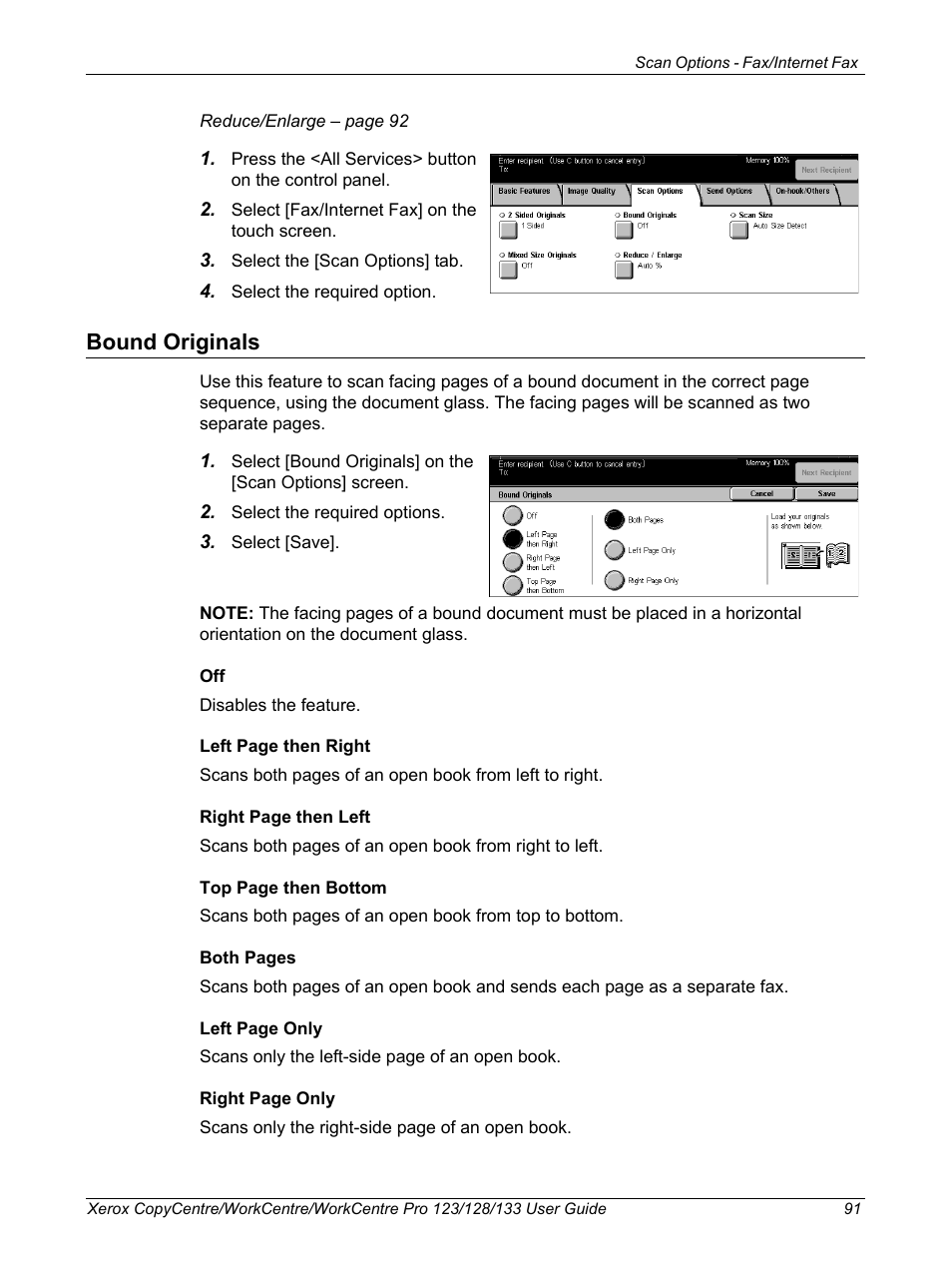 Bound originals | Xerox 604P18057 User Manual | Page 91 / 364