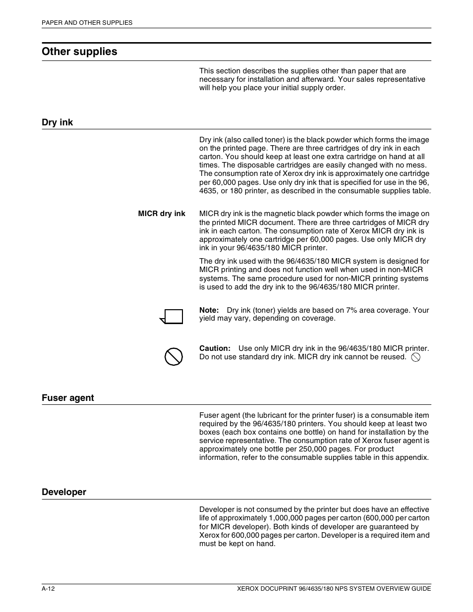 Other supplies | Xerox 4635 User Manual | Page 48 / 70