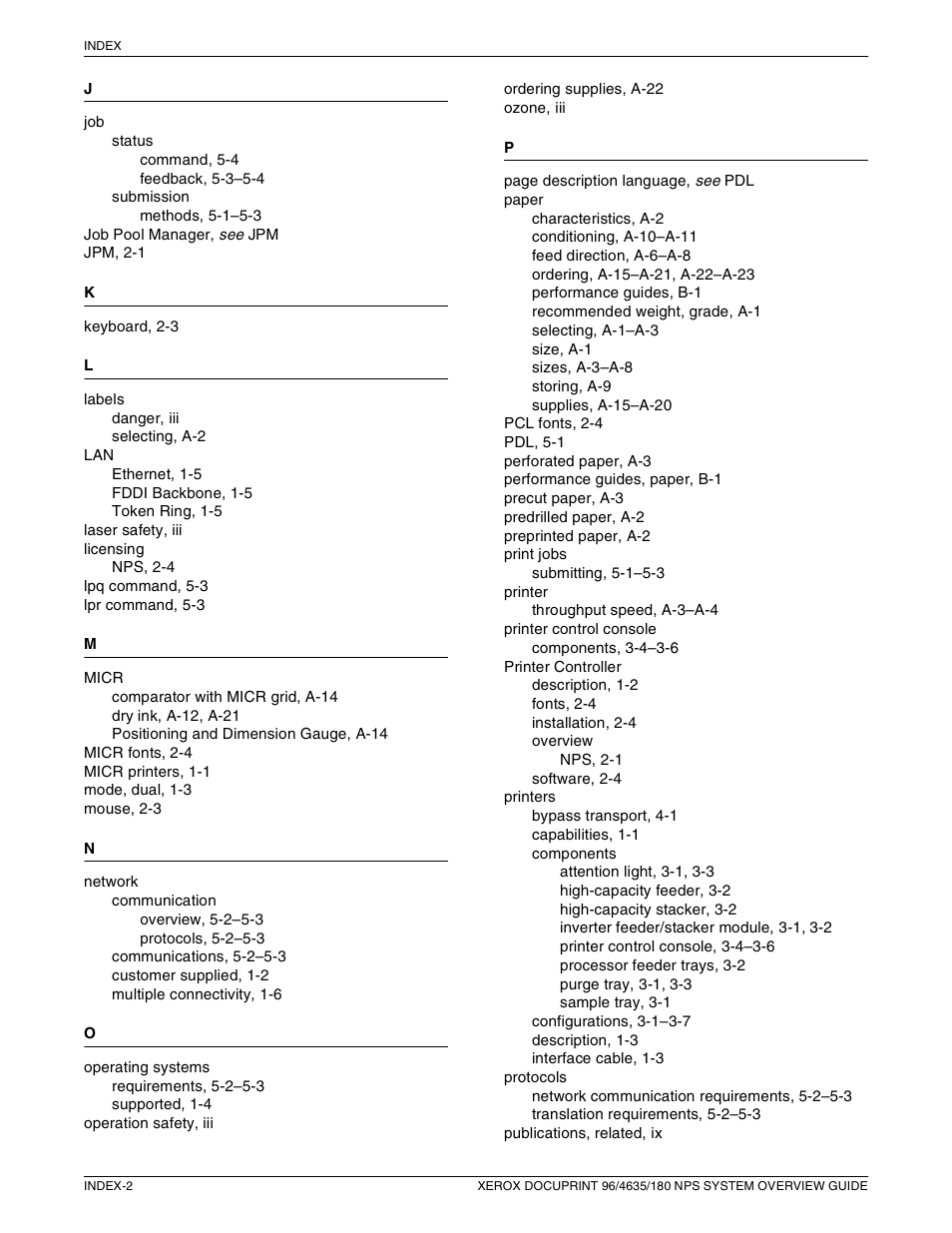 Xerox 4635 User Manual | Page 68 / 70