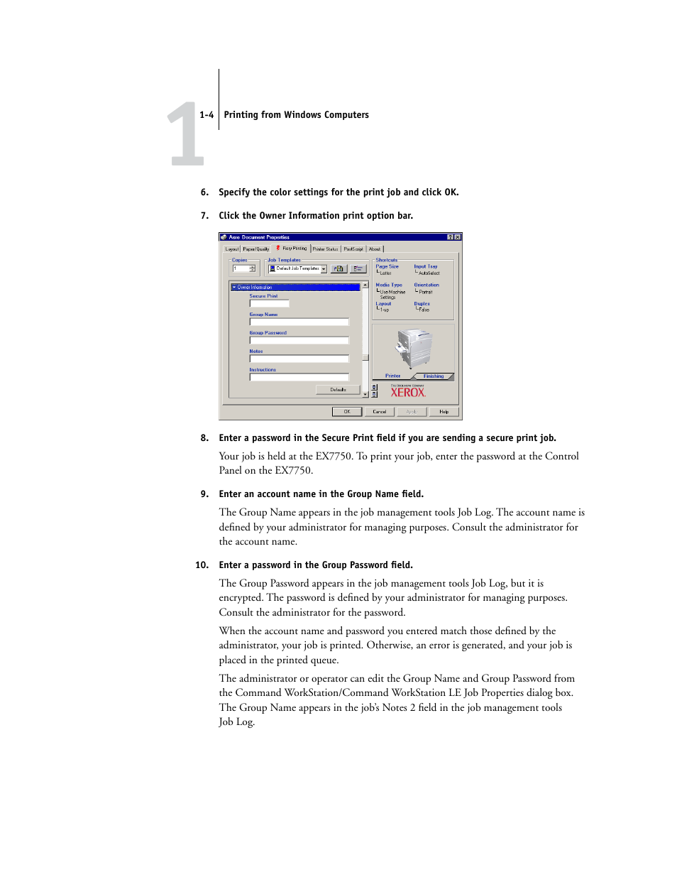 Xerox EX7750 User Manual | Page 18 / 132