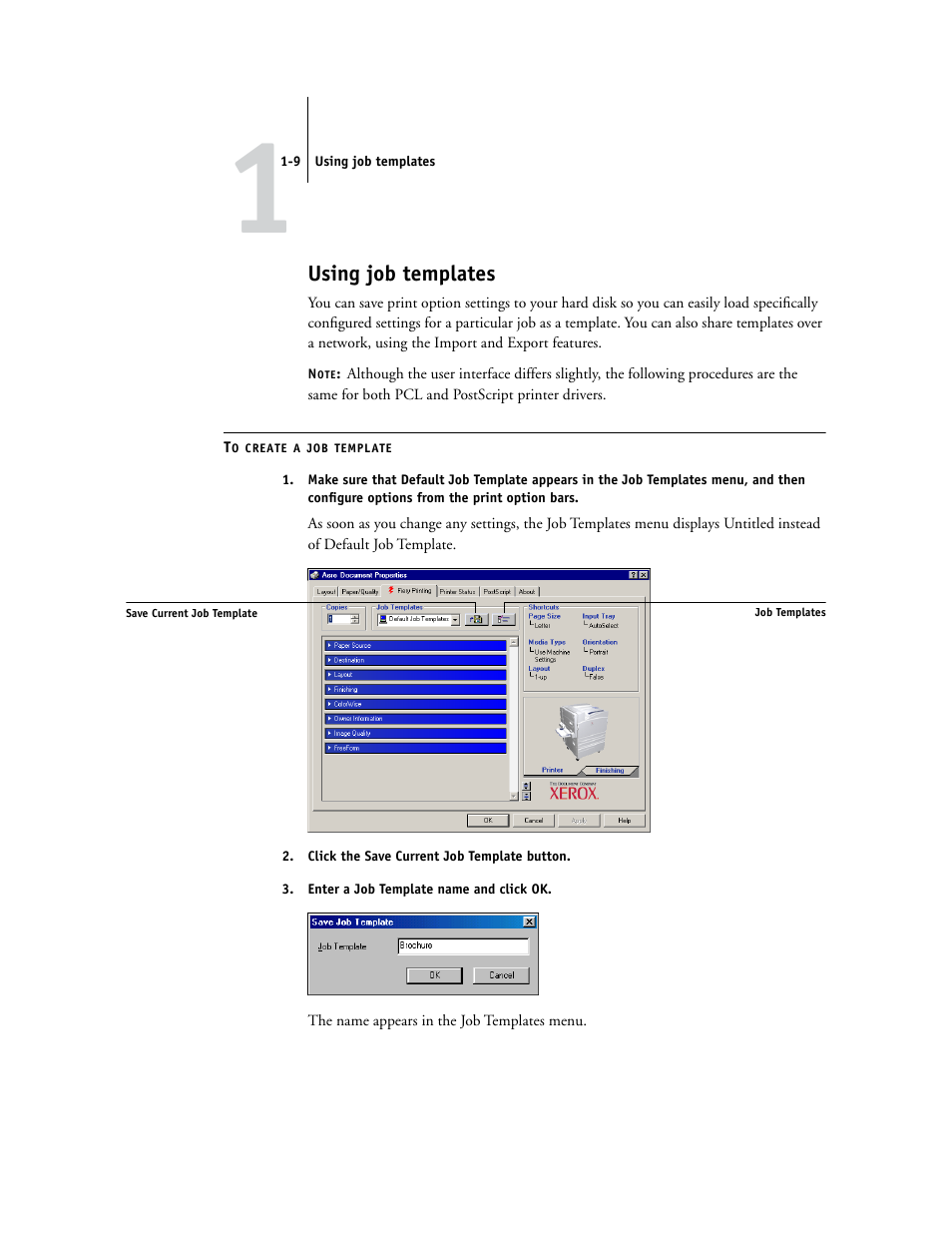 Using job templates | Xerox EX7750 User Manual | Page 23 / 132
