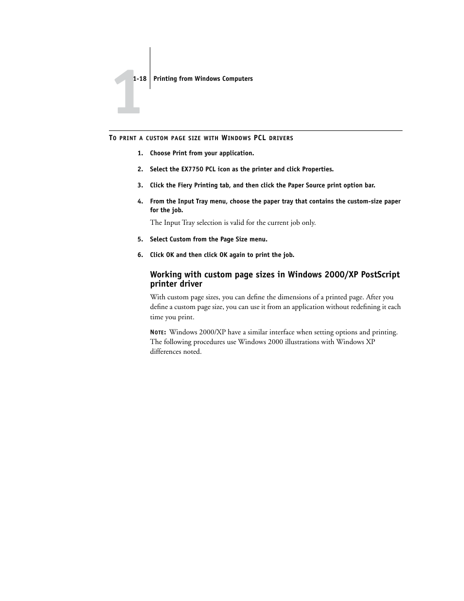 E information, see, Postscript printer driver | Xerox EX7750 User Manual | Page 32 / 132