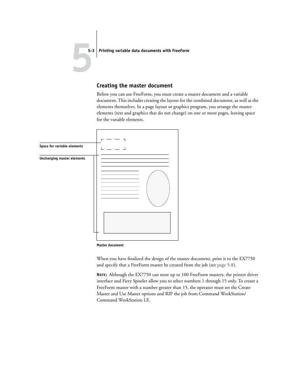 Creating the master document | Xerox EX7750 User Manual | Page 73 / 132