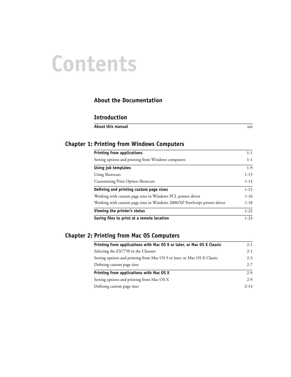Xerox EX7750 User Manual | Page 9 / 132
