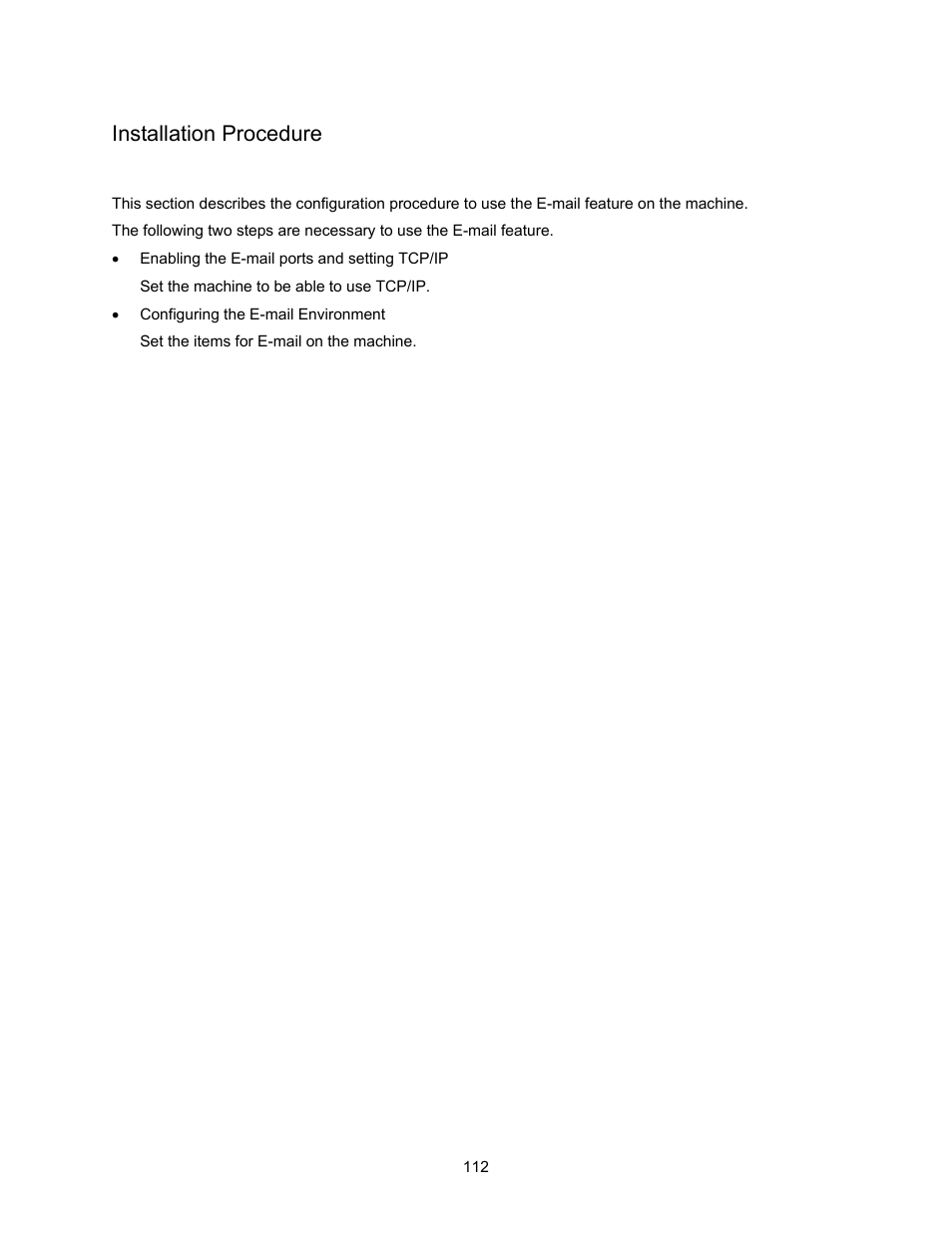 Installation procedure, Installation overview | Xerox 7245 User Manual | Page 112 / 300