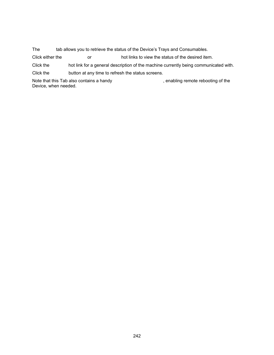 Status tab n1.01, Status tab | Xerox 7245 User Manual | Page 242 / 300