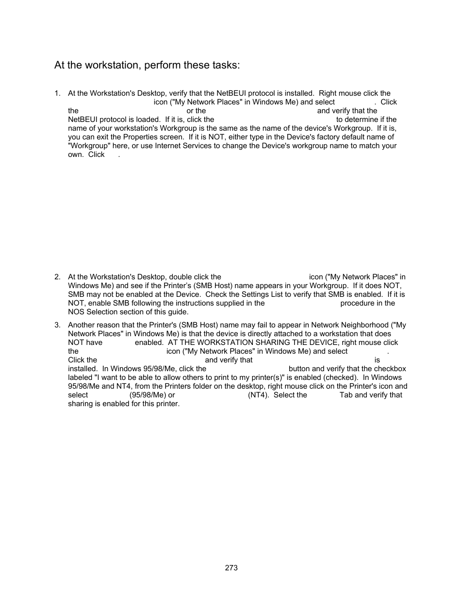 At the workstation, perform these tasks | Xerox 7245 User Manual | Page 273 / 300