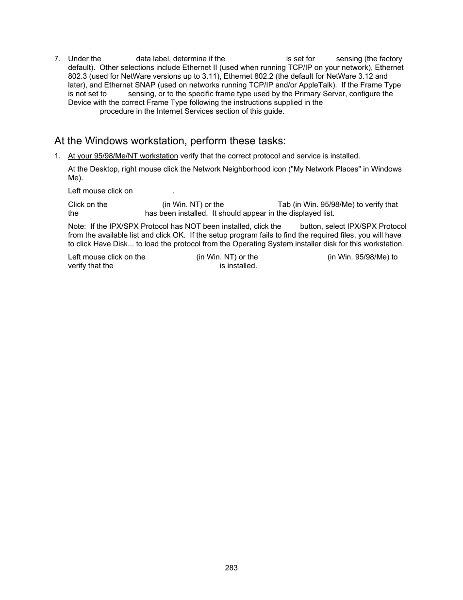 At the windows workstation, perform these tasks | Xerox 7245 User Manual | Page 283 / 300