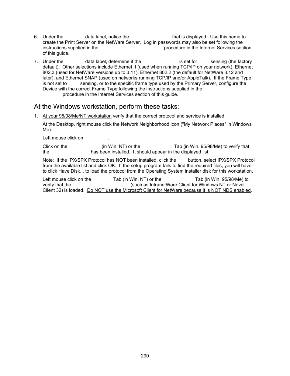 At the windows workstation, perform these tasks | Xerox 7245 User Manual | Page 290 / 300