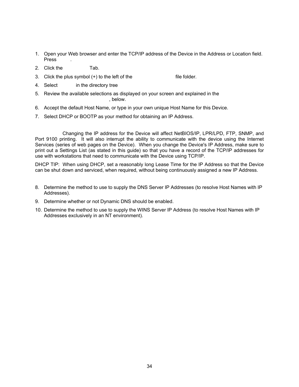 Tcp/ip dynamic addressing b15, Tcp/ip dynamic addressing | Xerox 7245 User Manual | Page 34 / 300