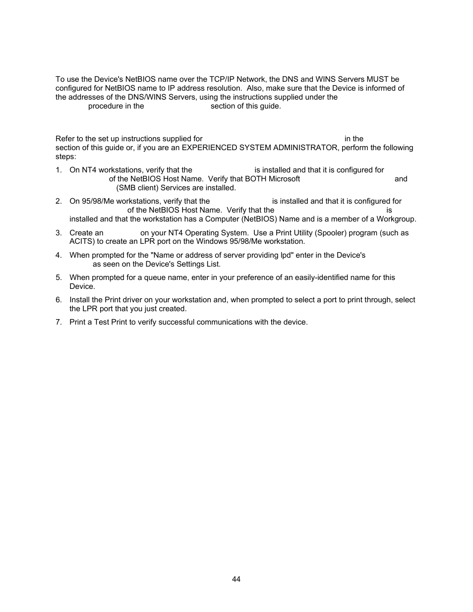 Dns/wins netbios name resolution | Xerox 7245 User Manual | Page 44 / 300