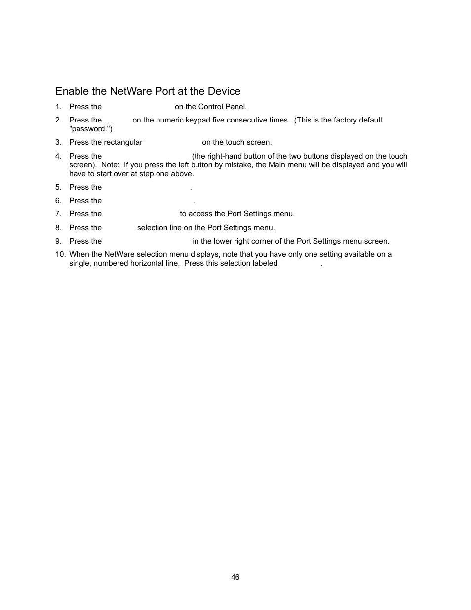 Novell netware 4.x, 5.x (nds) networks b3, Enable the netware port at the device, Novell netware 4.x, 5.x (nds) networks | Xerox 7245 User Manual | Page 46 / 300