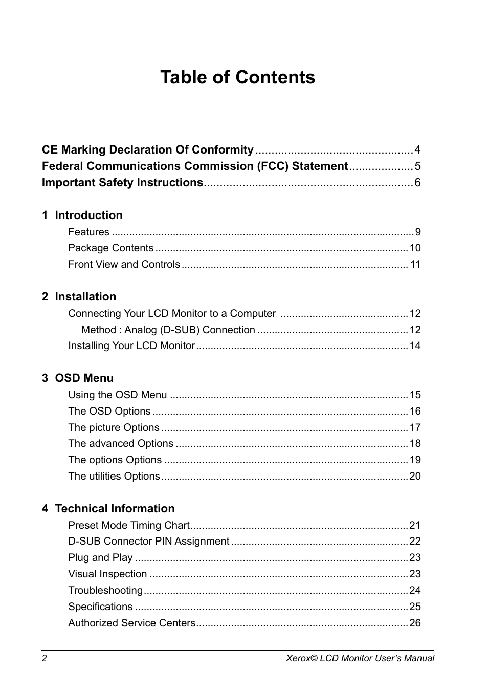 Xerox XR3 Series User Manual | Page 3 / 27