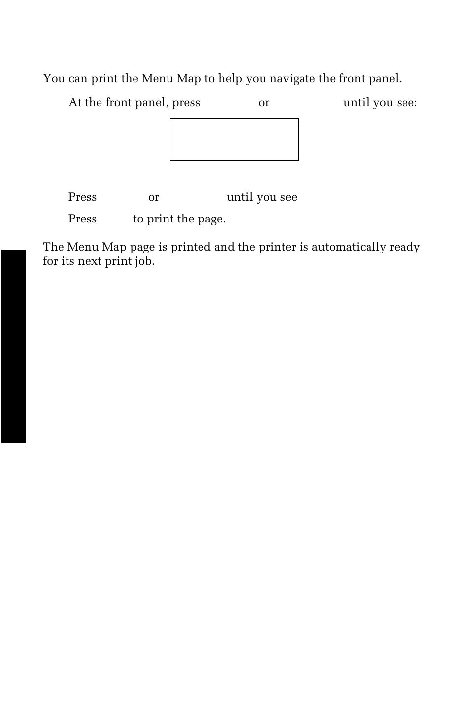 Printing the menu map | Xerox 1235 User Manual | Page 28 / 88
