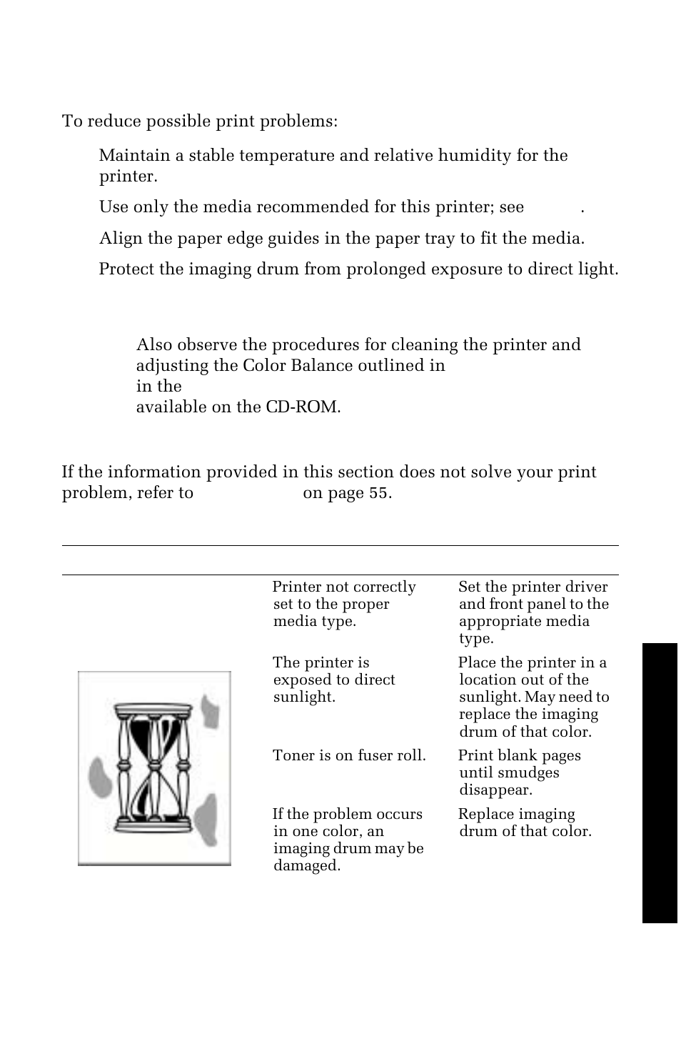 Troubleshooting print quality problems | Xerox 1235 User Manual | Page 59 / 88