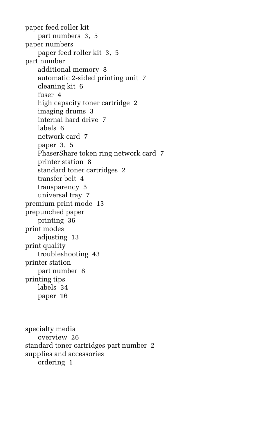 Xerox 1235 User Manual | Page 85 / 88