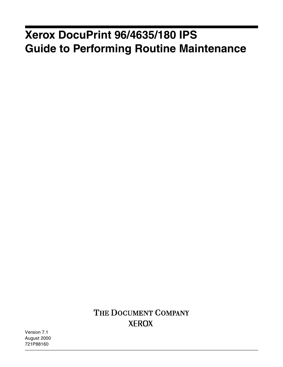 Xerox 96/4635/180 IPS User Manual | 51 pages