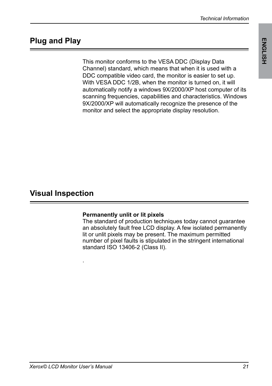 Visual inspection, Plug and play | Xerox XA7 SERIES User Manual | Page 22 / 23