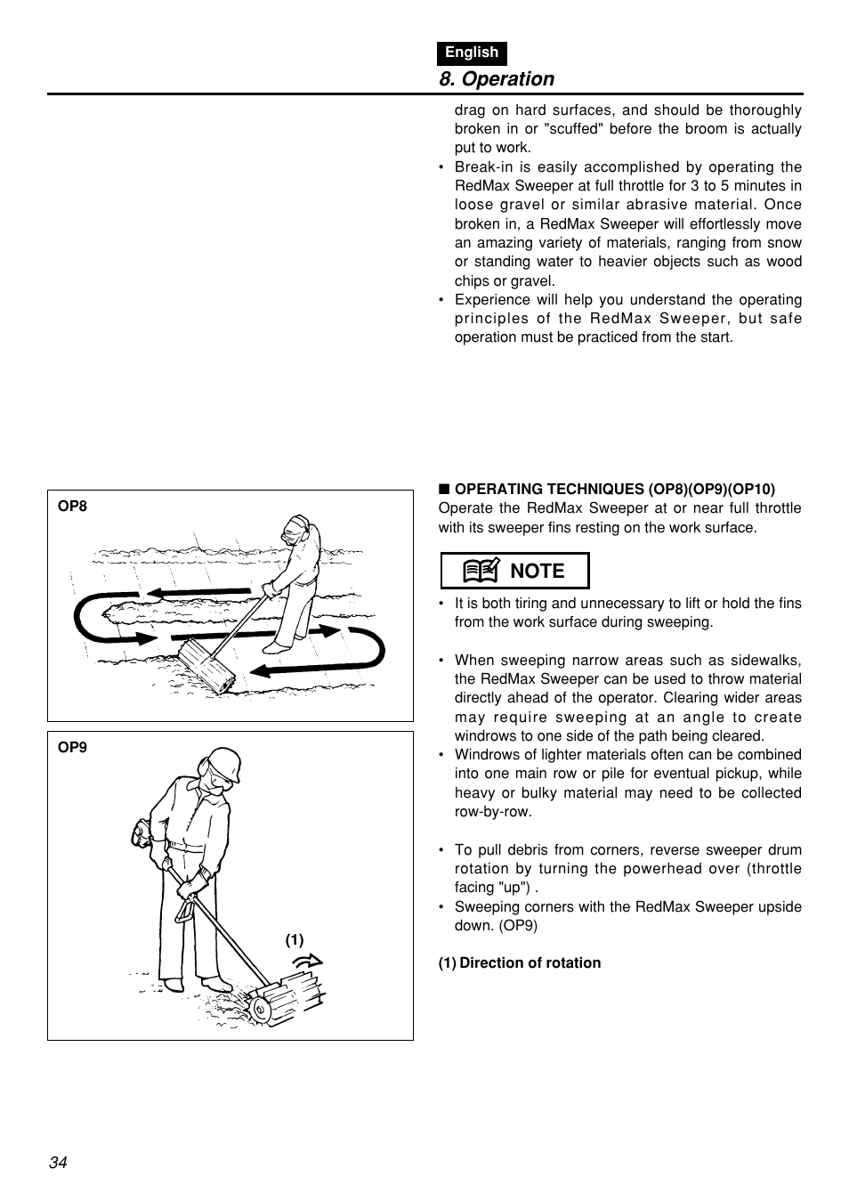 Operation | Zenoah RMSZ2601-CA User Manual | Page 34 / 64