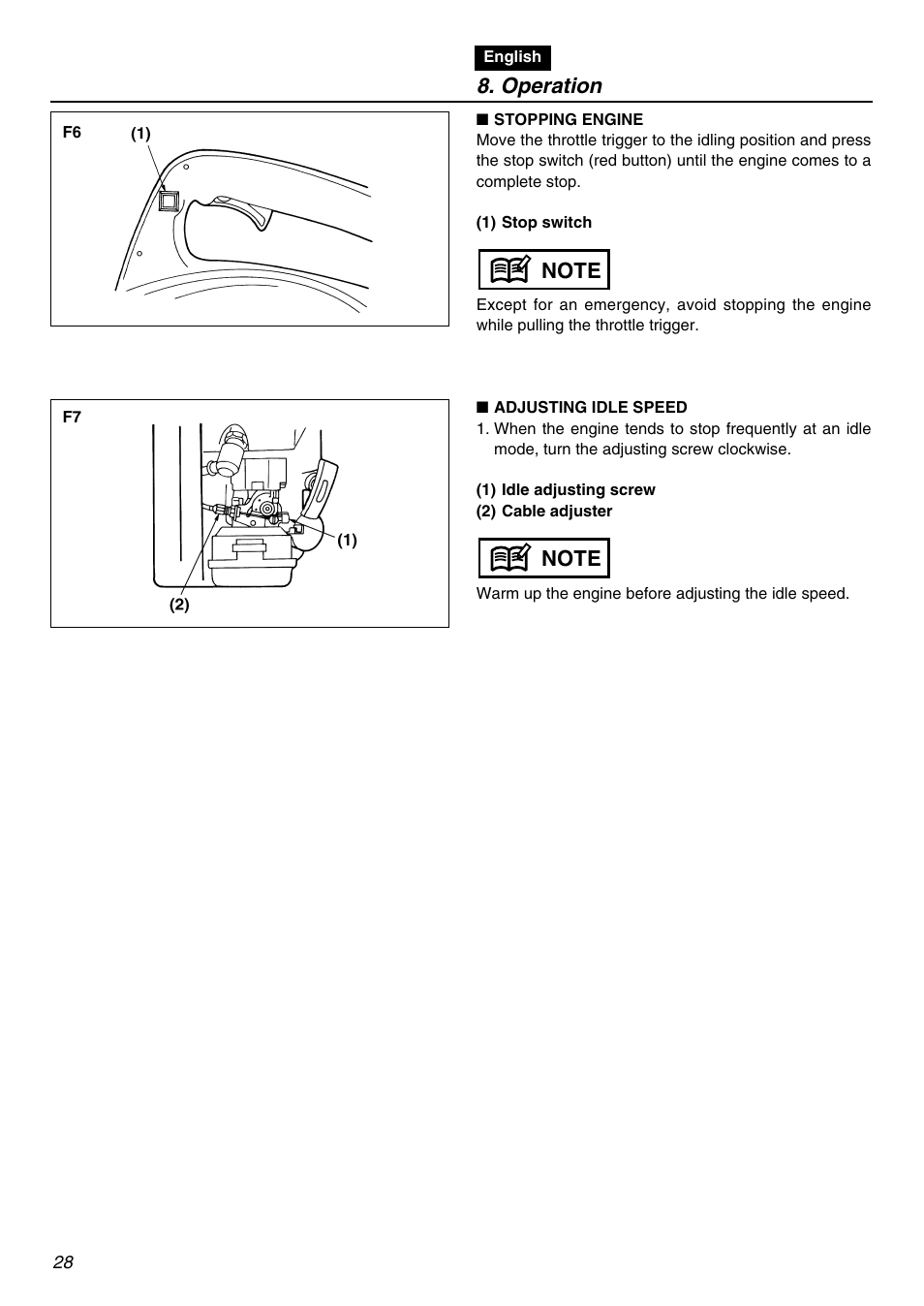 Operation | Zenoah HBZ2601-CA User Manual | Page 28 / 52