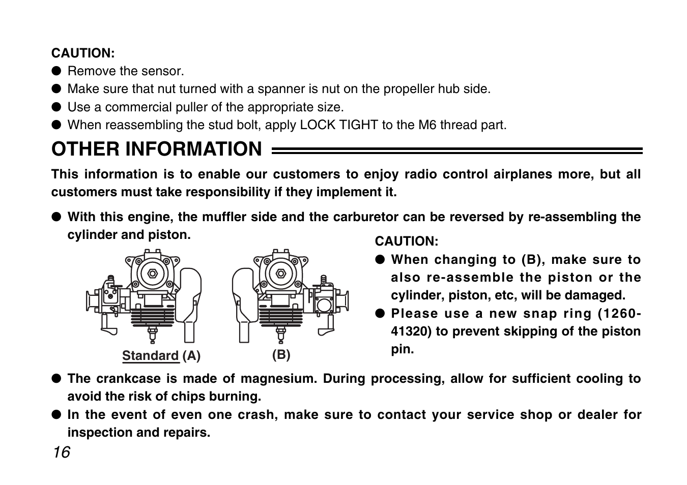 Other information | Zenoah G200PU User Manual | Page 16 / 20