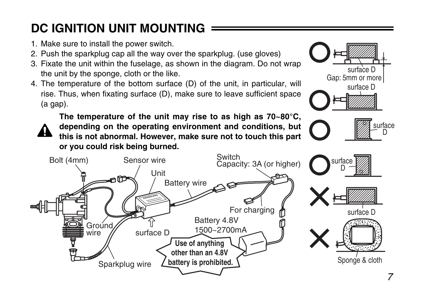 Dc ignition unit mounting | Zenoah G200PU User Manual | Page 7 / 20