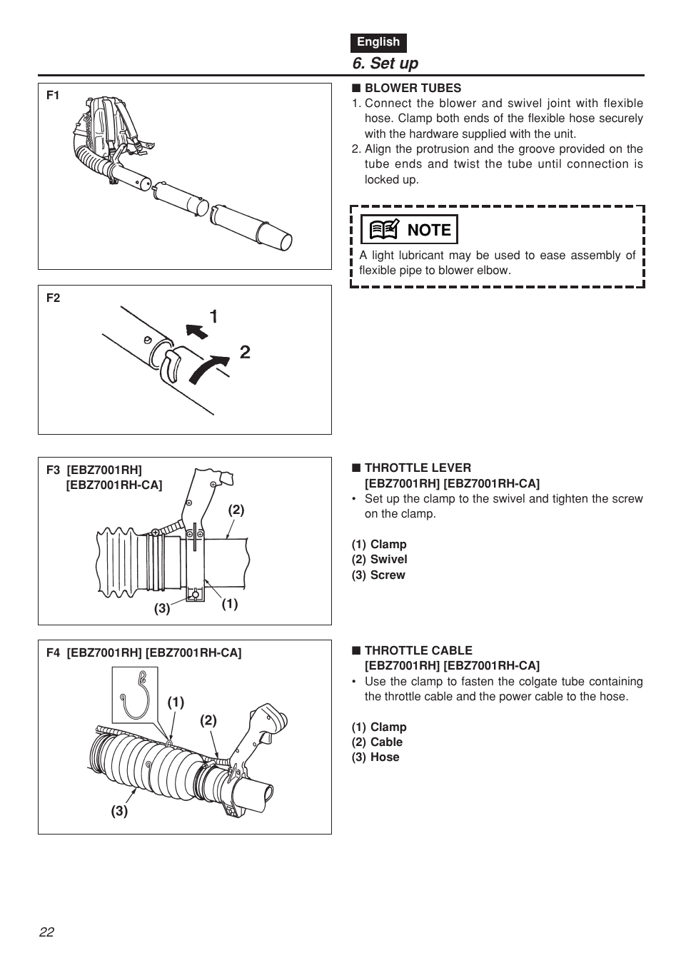 Set up | Zenoah EBZ7001-CA User Manual | Page 22 / 60