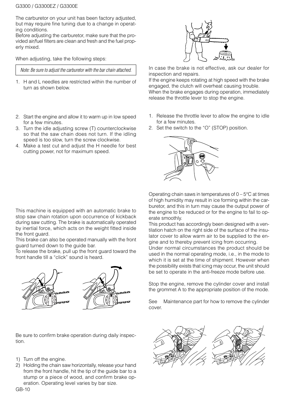 Zenoah G3300E User Manual | Page 10 / 16