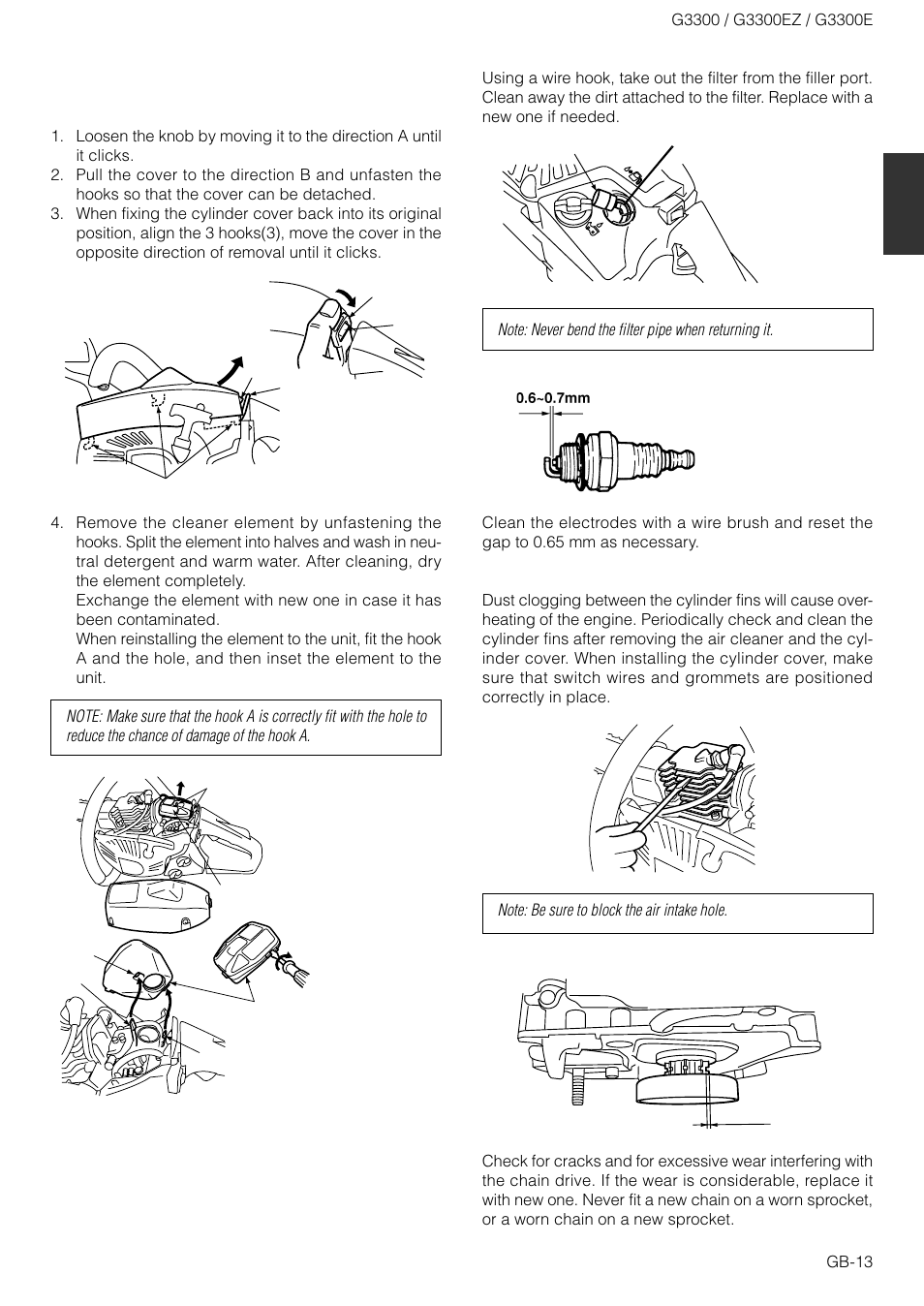 Zenoah G3300E User Manual | Page 13 / 16