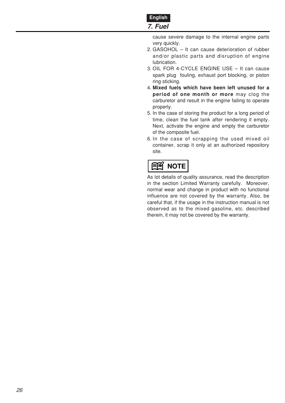 Zenoah SRTZ2401F-CA User Manual | Page 26 / 56