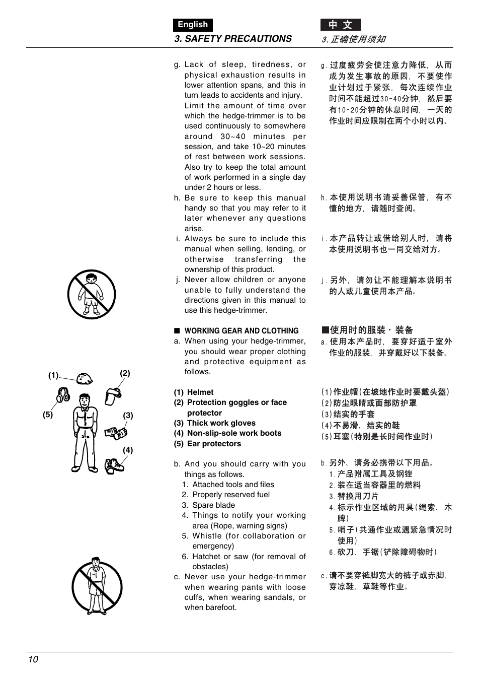 Zenoah eHT600D User Manual | Page 10 / 40