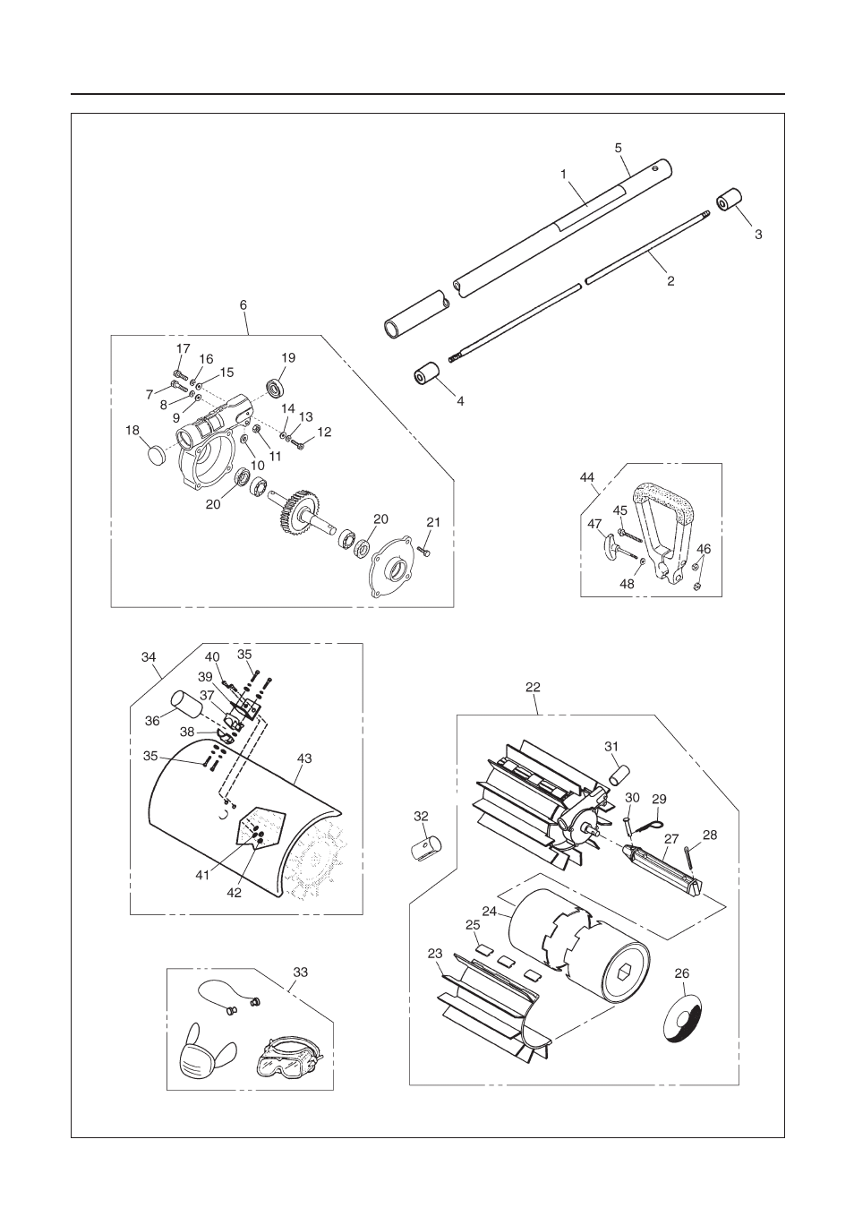 Parts list | Zenoah RedMax Sweeper EX-RMS User Manual | Page 16 / 18