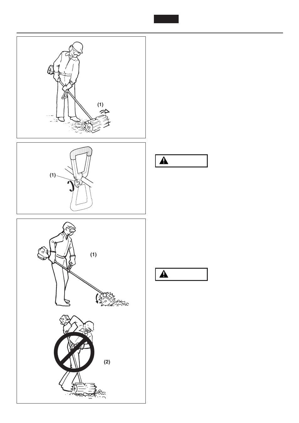 Operation, Warning | Zenoah RedMax Sweeper EX-RMS User Manual | Page 6 / 18