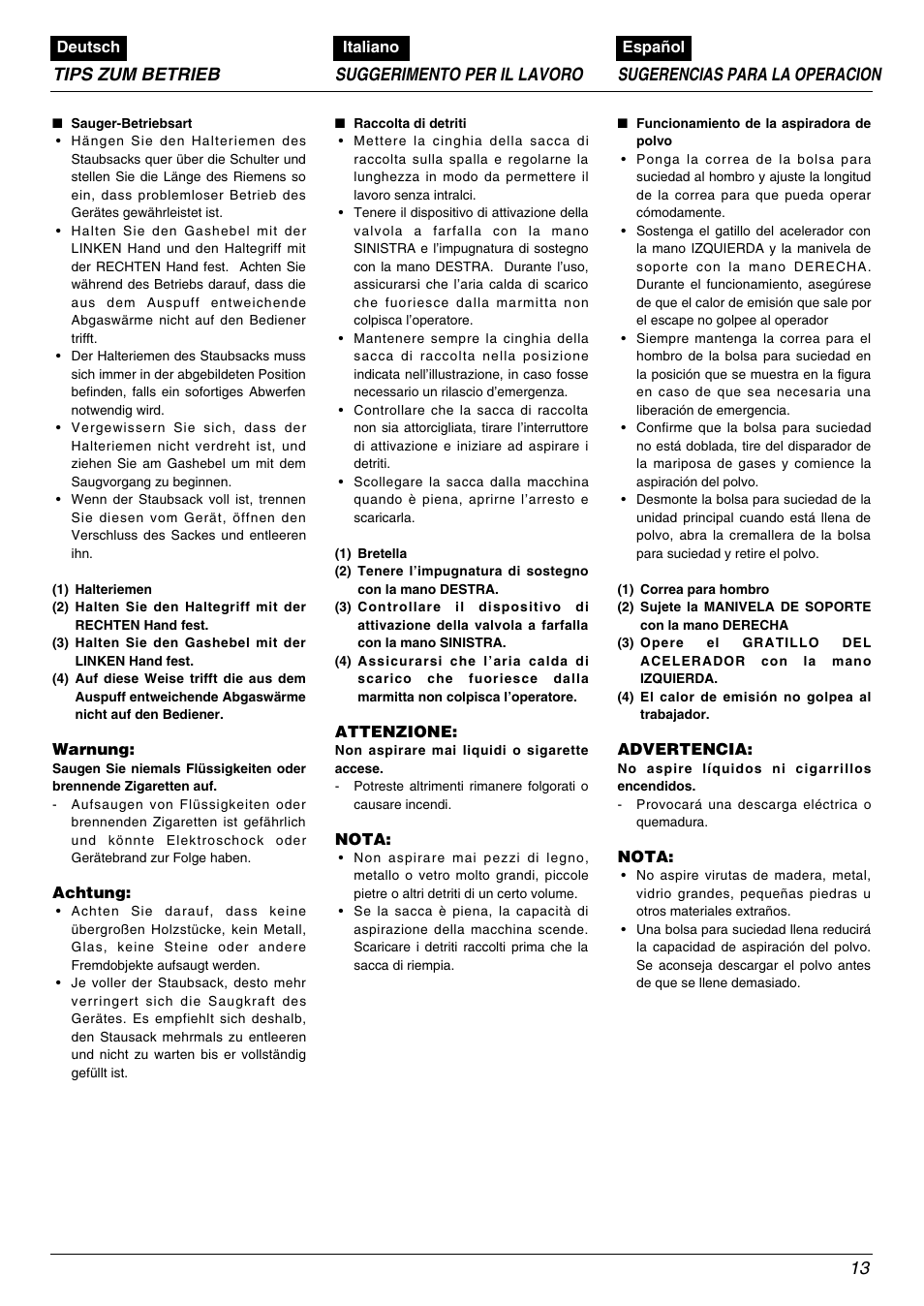 Zenoah HB2311EZ User Manual | Page 13 / 20