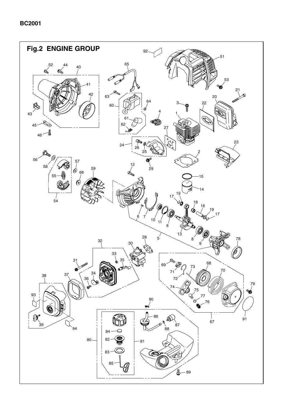 Zenoah BC2001 User Manual | Page 4 / 8