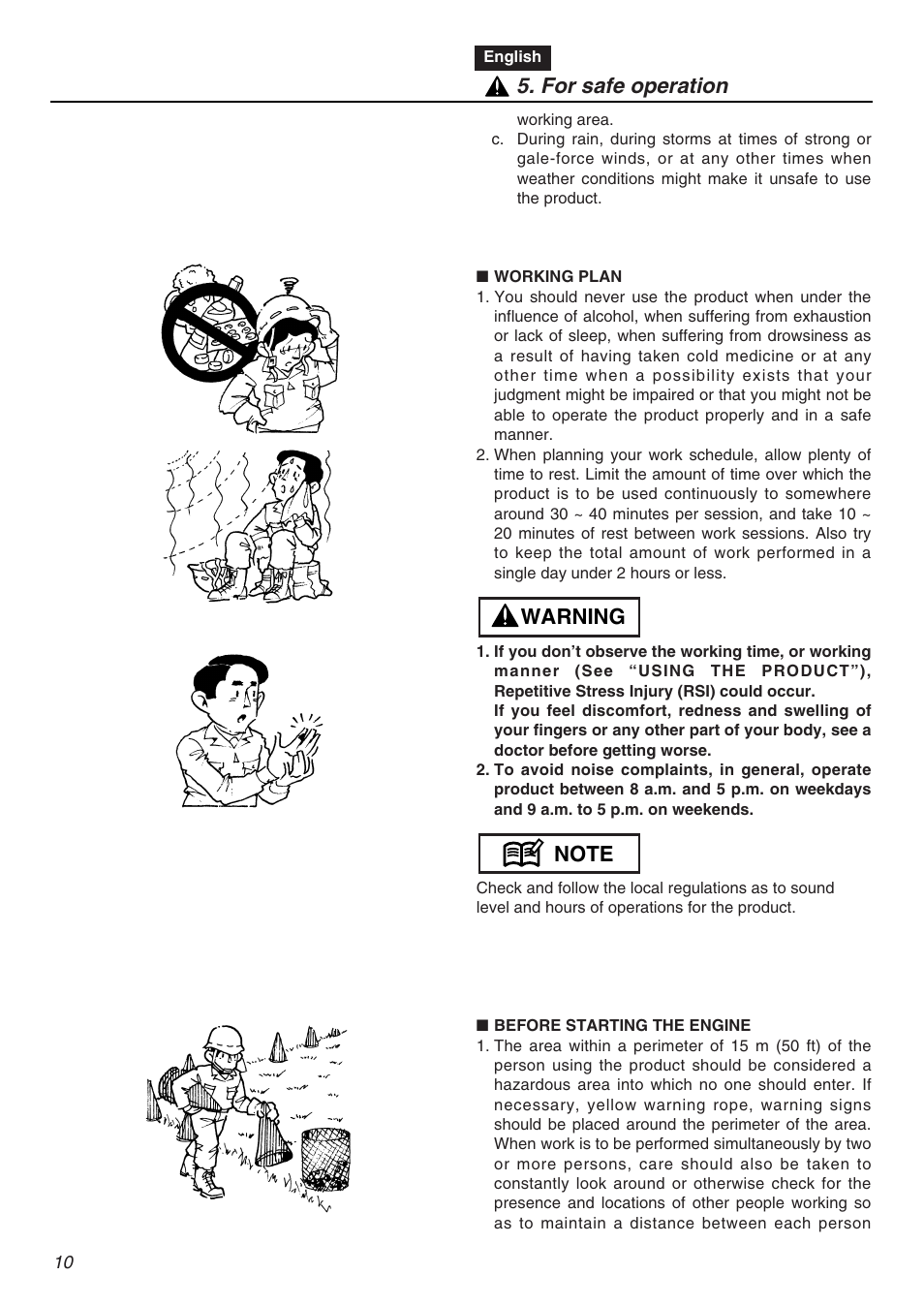 Zenoah HTZ2401L  EU User Manual | Page 10 / 56