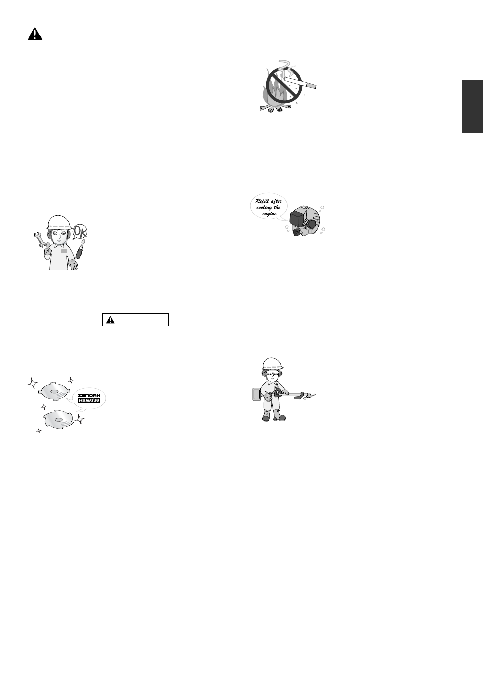 For safe operation | Zenoah BC2603DW User Manual | Page 7 / 16