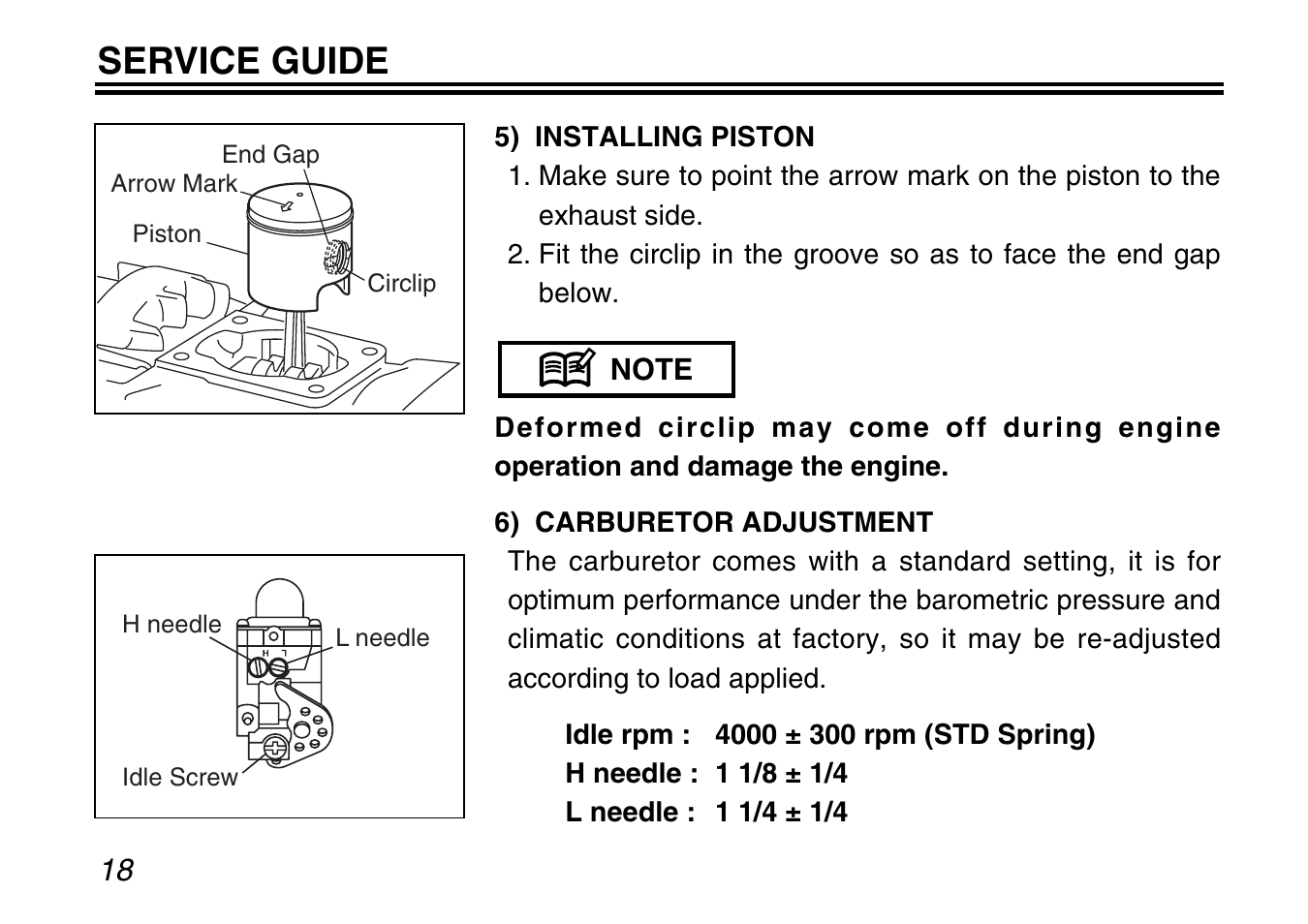 Service guide | Zenoah G240RC User Manual | Page 18 / 32