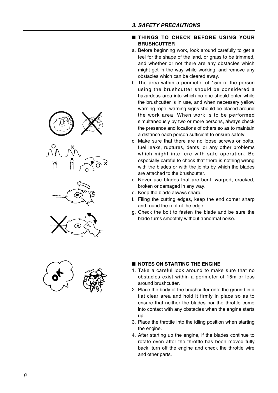 Zenoah BK3410FL User Manual | Page 6 / 20