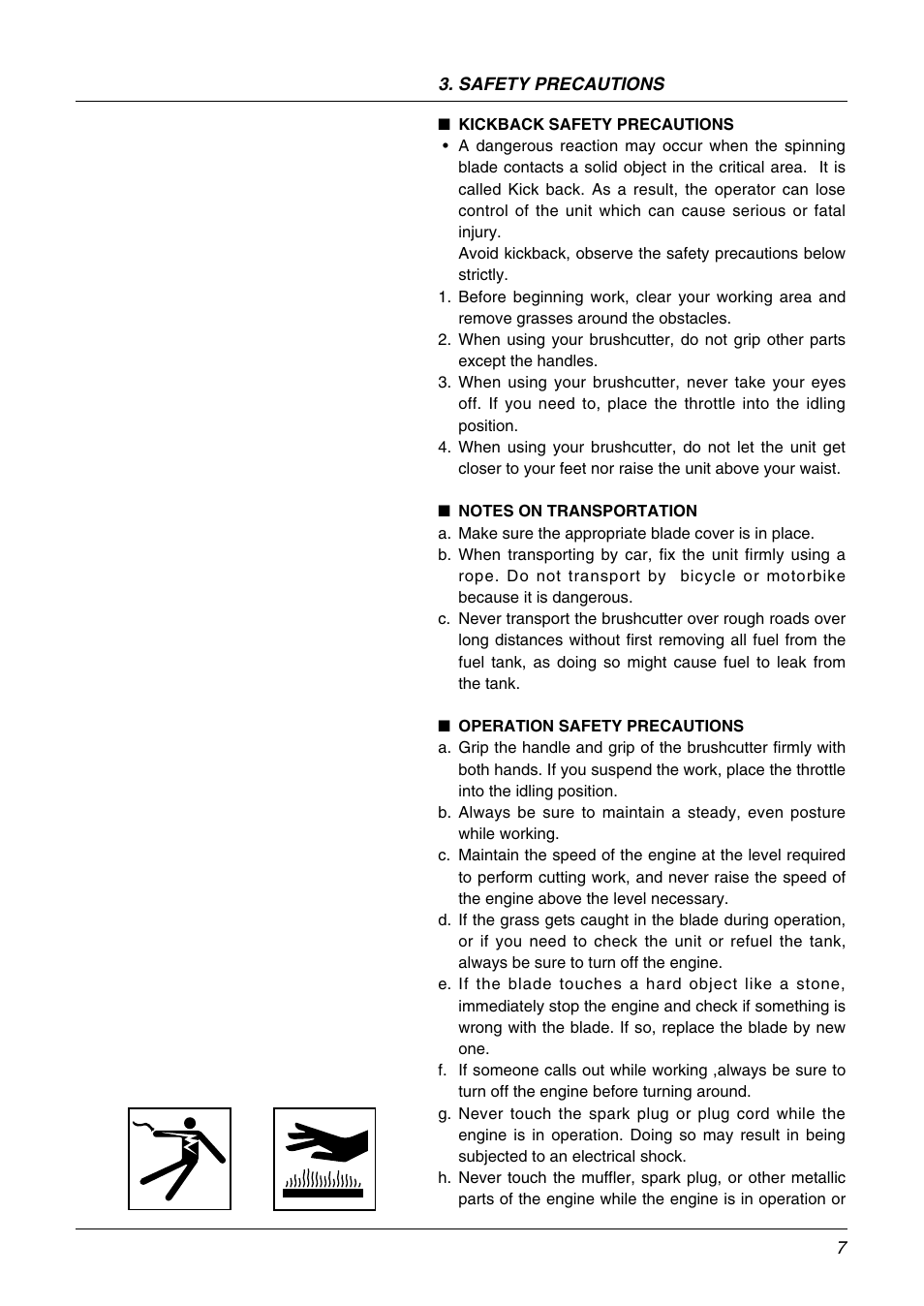 Zenoah BK3410FL User Manual | Page 7 / 20