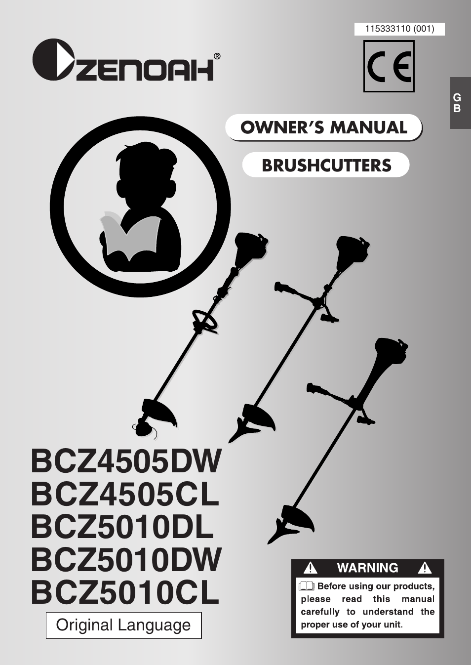 Zenoah BCZ5010CL User Manual | 19 pages