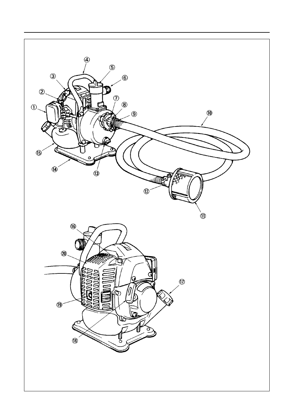 Parts location | Zenoah PE2500H User Manual | Page 7 / 20