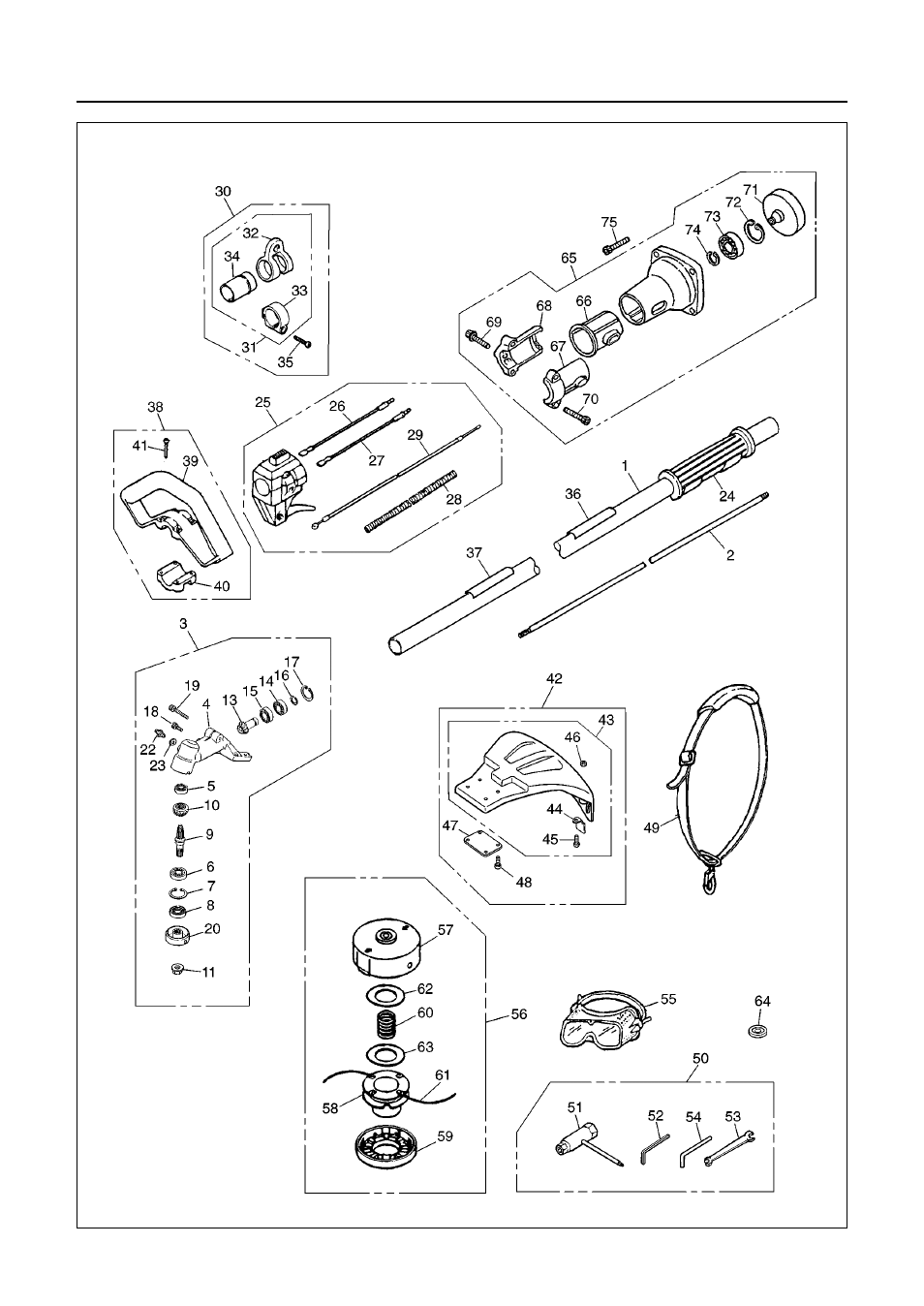 Parts list | Zenoah BC2601DL User Manual | Page 20 / 26
