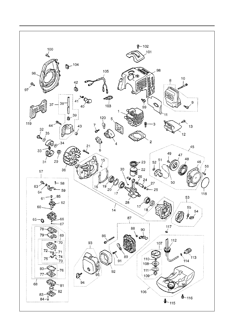 Parts list | Zenoah BC2601DL User Manual | Page 22 / 26