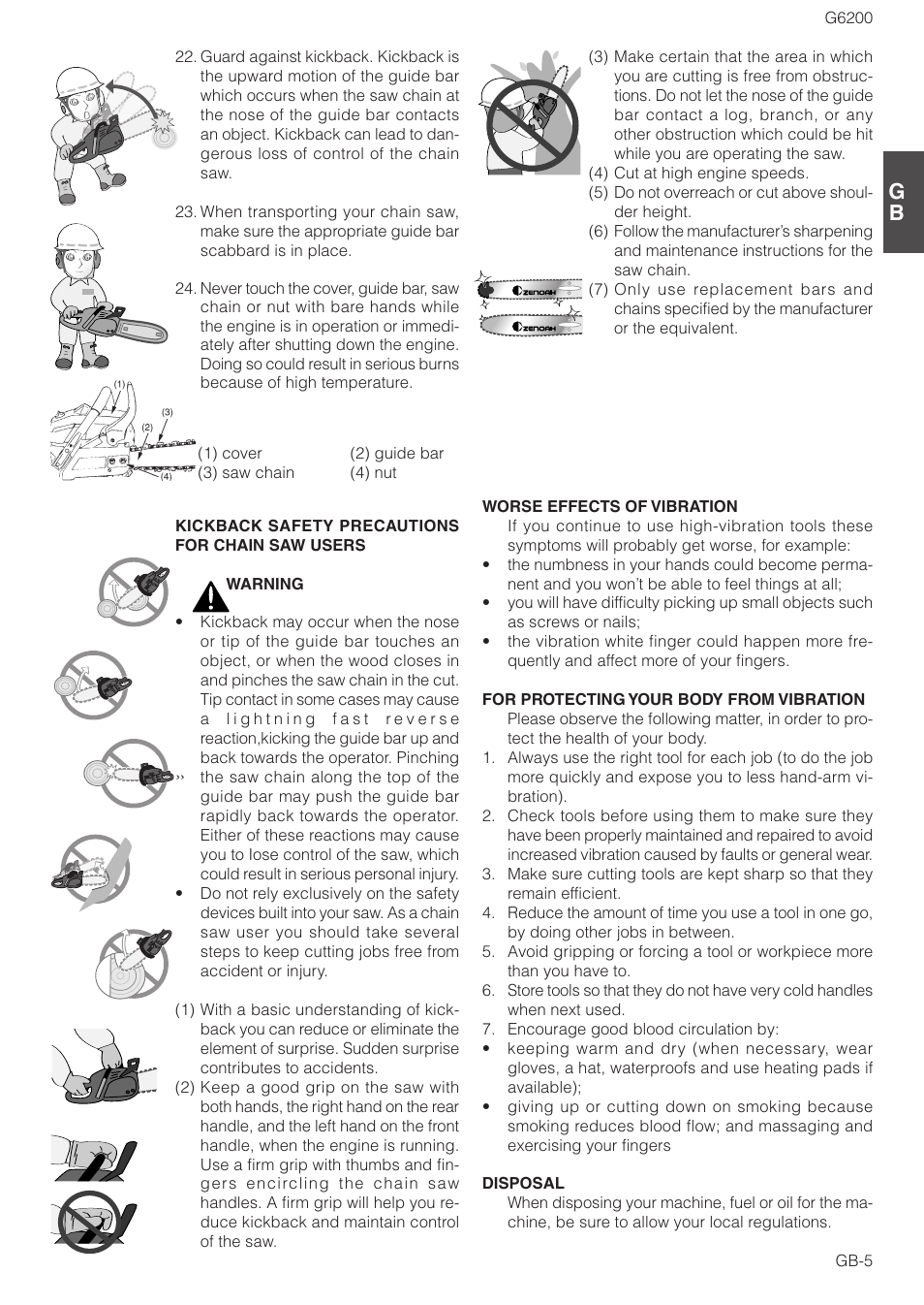 Zenoah G6200 User Manual | Page 5 / 16