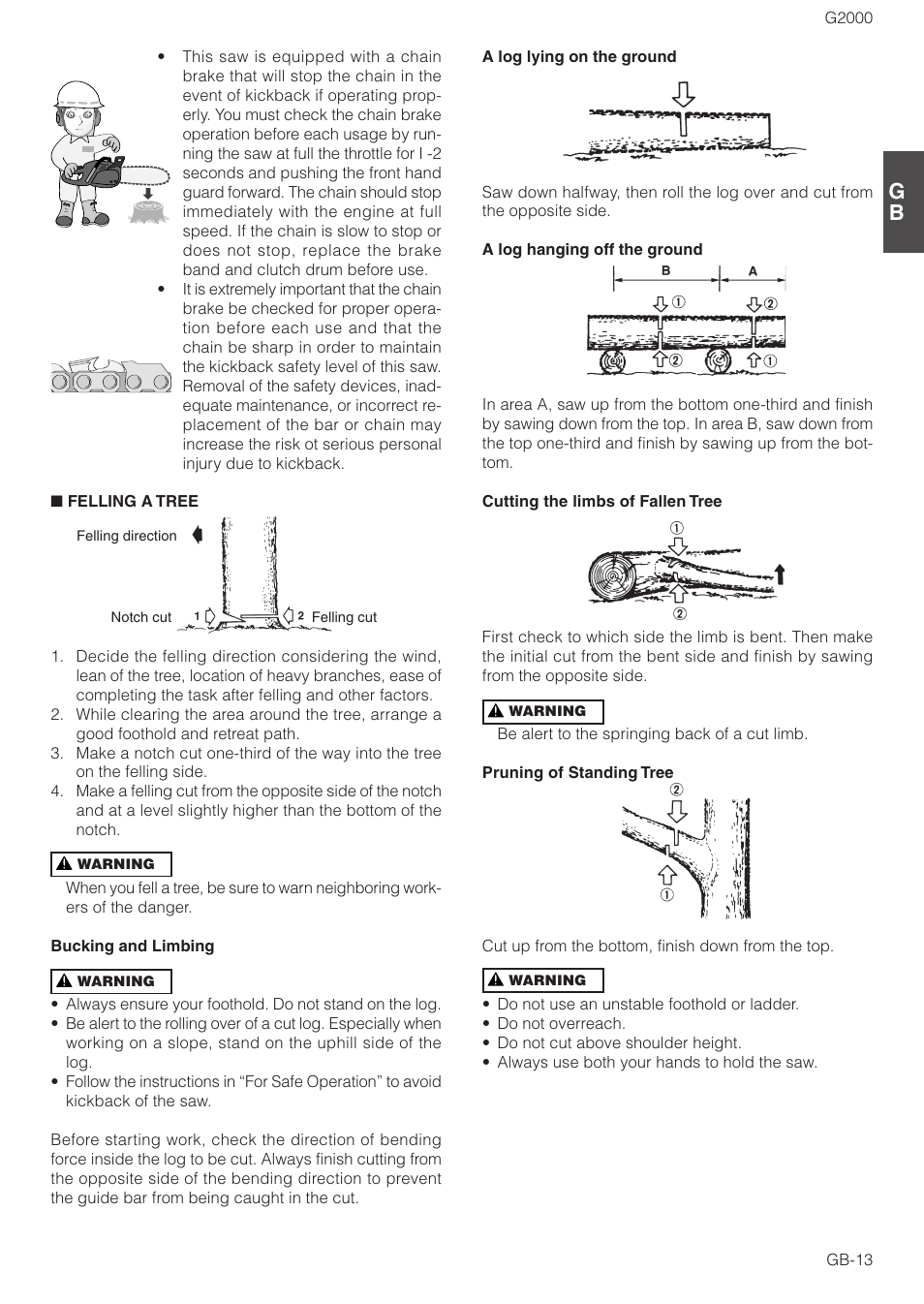 Zenoah G2000 User Manual | Page 13 / 17