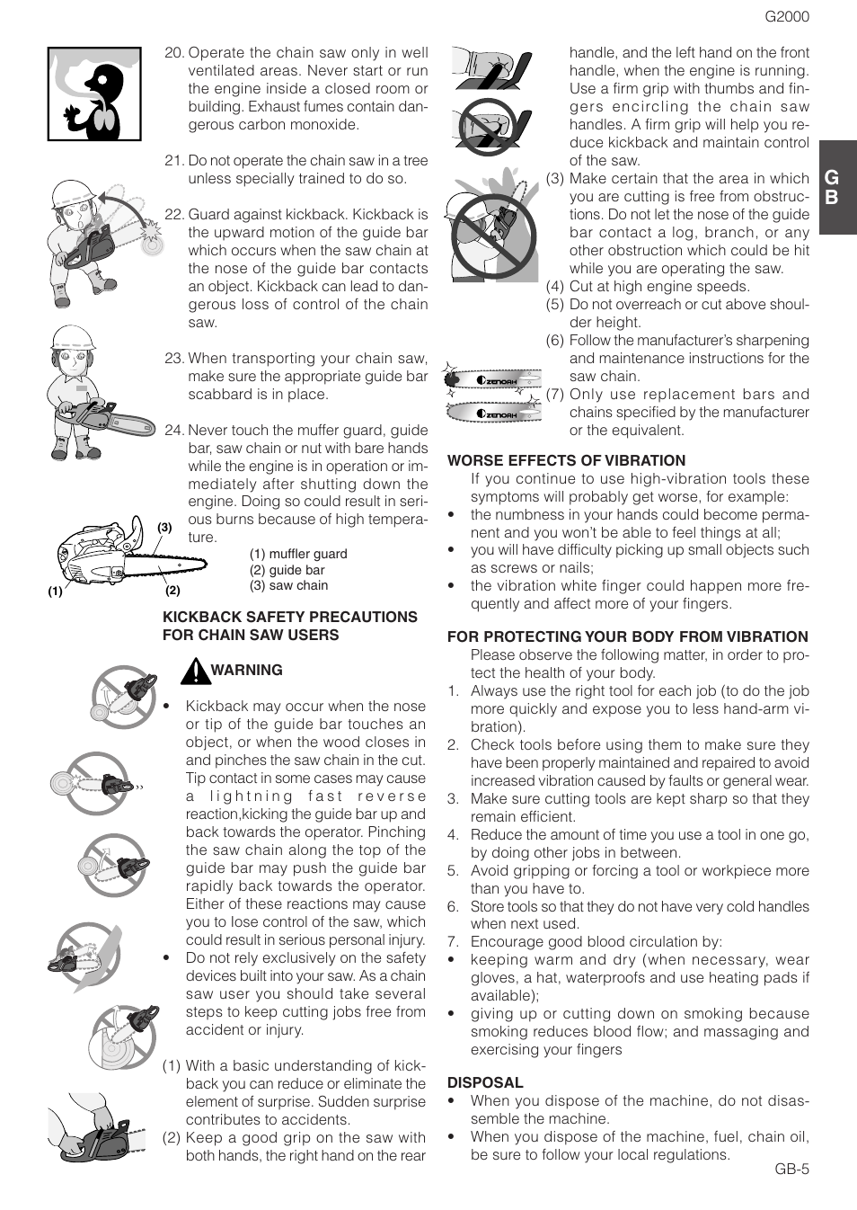 Zenoah G2000 User Manual | Page 5 / 17