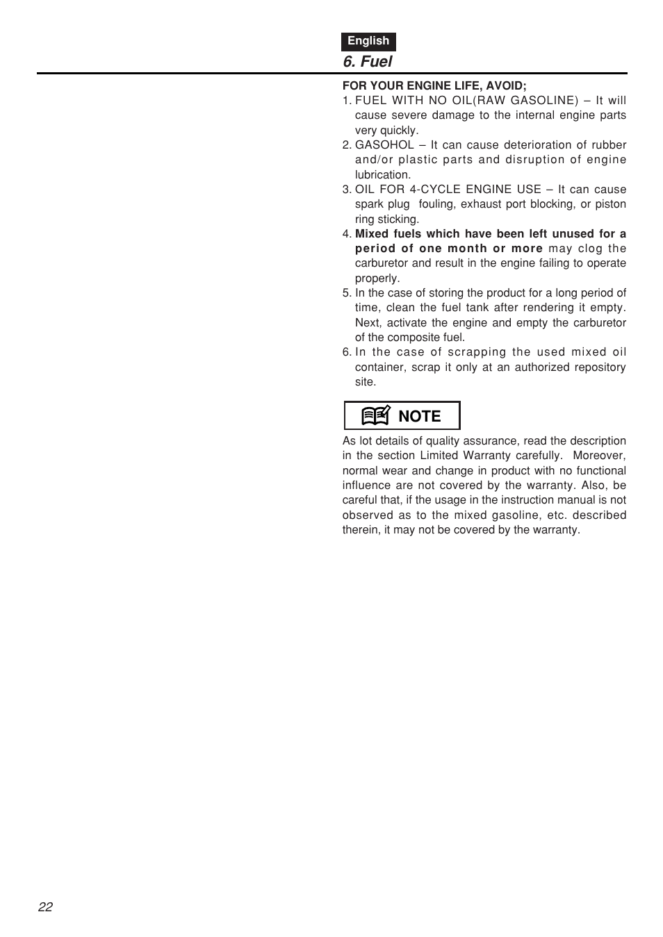 Zenoah CHTZ2401L-CA User Manual | Page 22 / 54