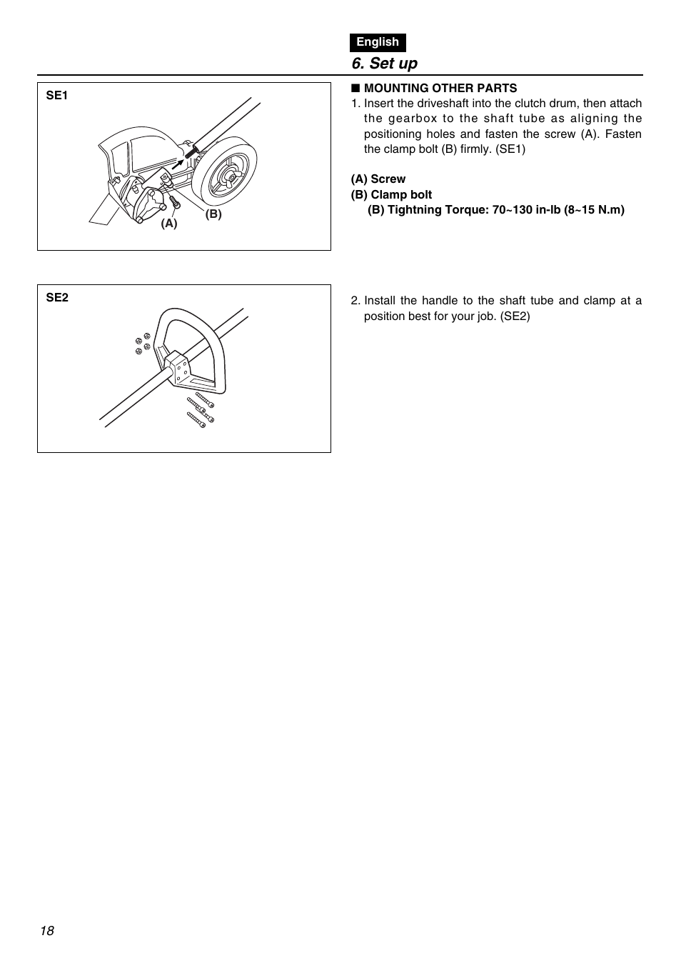 Set up | Zenoah Stick Edgers HEZ2602S User Manual | Page 18 / 56