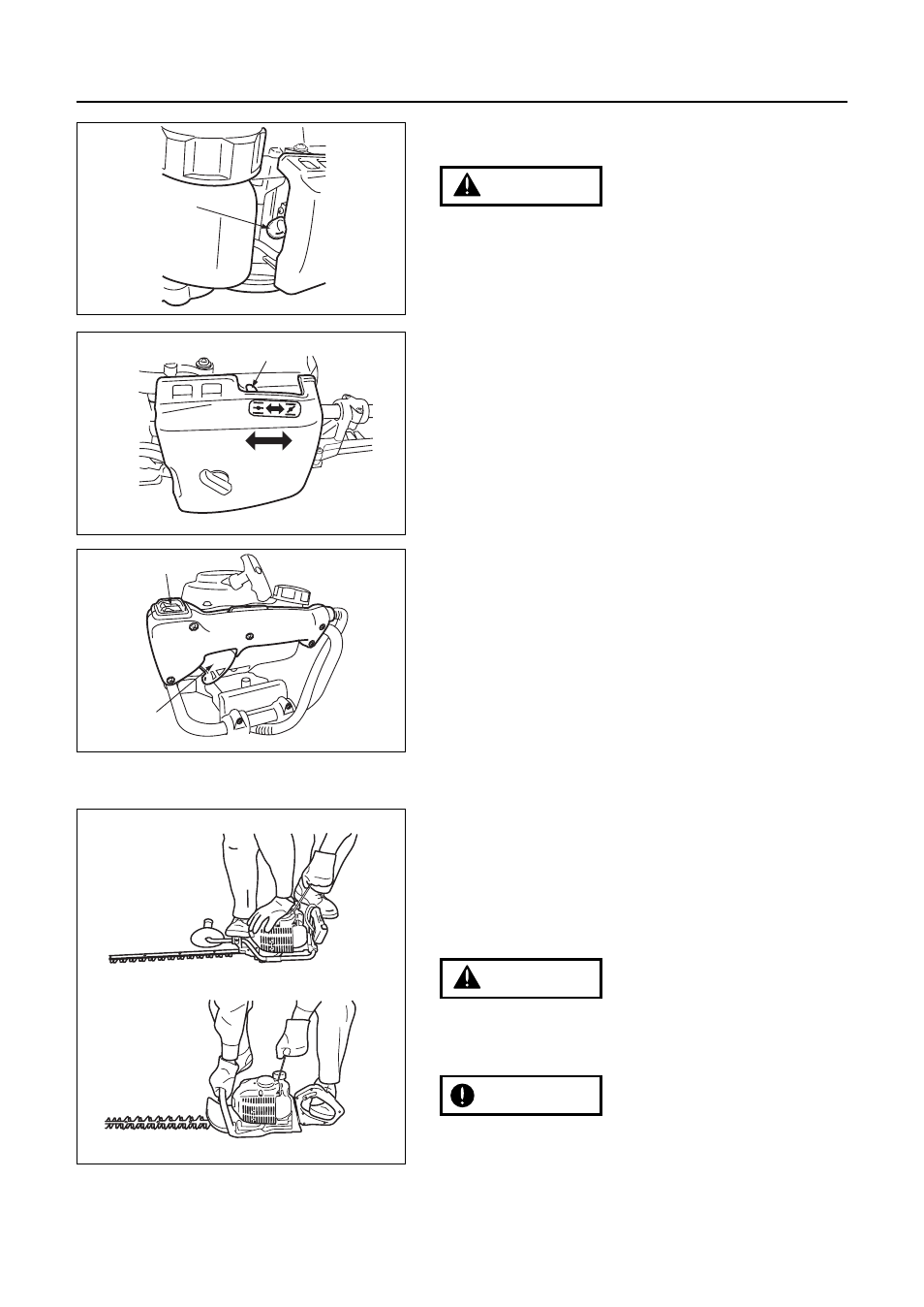 Operation, Important warning warning | Zenoah CHTZ2500 User Manual | Page 16 / 36